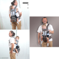Multifunction Hip Seat Baby Carrier Breathable Infant Sling Backpack-Light Grey