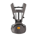 Multifunction Hip Seat Baby Carrier Breathable Infant Sling Backpack-Dark Grey