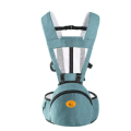 Multifunction Hip Seat Baby Carrier Breathable Infant Sling Backpack-Light Blue