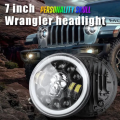 Set of 2 Super-Bright RGB 7 Inch Skull Design LED Head Lights For Wide Applications