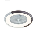 Space Saving LED Ceiling Fan with Remote - Black & White