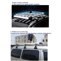 Universal Aluminum Alloy Luggage Basket For SUV Roof Rack -Double Deck - Black-160cm*100cm