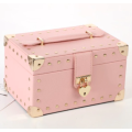 Two-Layer PU Leather Jewellery Box Pink
