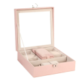 Multi-Purpose Jewellery Box with Large Mirror and 2 Trays White