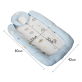 Portable Soft Baby Sleeper Blue