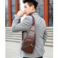 New sports and leisure chest bag men`s outdoor messenger shoulder bag Black