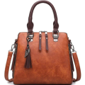 Fashion Leather Woman Casual Handbag Brown