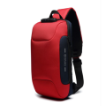 Anti Theft Lock Sling Bag Shoulder Crossbody Backpack With USB Port Red