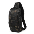 Anti Theft Lock Sling Bag Shoulder Crossbody Backpack With USB Port Camouflage