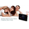 Digital LCD Alarm Clock Weather Station Projection Calendar