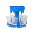 6 Shot Glass Dispenser Rack (Blue)