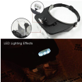 Headband Magnifier with LED Light & 4 Detachable Lens