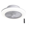 Modern LED Ceiling Fan With Remote - White