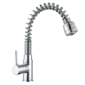 2 Way of Water Outlet Mode Faucet,Angle Adjustable,Pullout Hose - Round