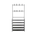5 Layer Clothes And Shoe Rack - Black