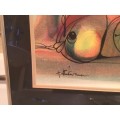 LISTED SOUTH AFRICAN ARTIST-Hargreaves Ntukwana `Signed` original painting