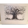 MONIQUE HEYMANS `BAOBAB` LIMITED EDITION PRINT 2015 SIGNED AND NUMBERED