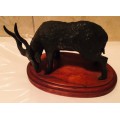 SMALL BRONZE BULL/OX  DESK TOP SIZE SUITABLE FOR EXECUTIVE DESK  /STUDY/MANTLEPIECE