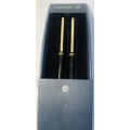 VINTAGE ELYSEE ROLLERBALL PEN AND BALLPOINT PEN SET IN GOOD CONDITION IN BOX