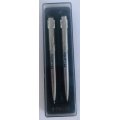 PARKER STAINLESS STEEL BALLPOINT PEN AND PENCIL SET IN ORIGINAL BOX