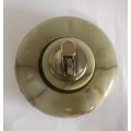 ONYX ROUND ASHTRAY AND LIGHTER MADE IN ITALY IN EXCELLENT CONDITION
