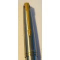 PARKER MULTI-INK STAINLESS STEEL AND GOLD BALLPOINT PEN IN BOX