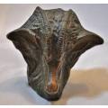 SIGNED!! KEITH CALDER `ROAN ANTELOPE HEAD` BRONZE SCULPTURE IN EXCELLENT CONDITION