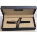 MONTEGRAPPA FORTUNA NAVY BLUE ROLLERBALL PEN UNUSED IN BOX INCLUDES WORKING REFILL