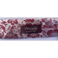 ORIGINAL TM LEWIN MENS TIE, RED AND WHITE WITH FLORAL DESIGN