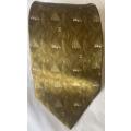 ORIGINAL CHANEL PURE SILK GOLD AND WHITE TIE, MADE IN ITALY!