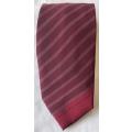 ORIGINAL GIVENCHY PURE SILK MAROON STRIPED TIE, MADE IN FRANCE!