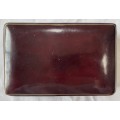 FINE GENUINE LEATHER DOUBLE PLAYER CARD HOLDER, UNUSED. MADE IN ITALY