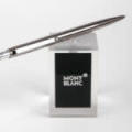 MONT BLANC SILVER NOBLESSE SLIMLINE BALLPOINT PEN IN EXCELLENT CONDITION WITH WORKING REFILL