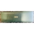 CROSS PEN 14K GOLDPLATED WITH DIAMOND ON CLIP IN BOX