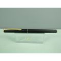 VINTAGE SHEAFFER - MATTE BLACK 260 BROAD WITH GOLD TRIM FOUNTAIN PEN WHITE DOT IN BOX