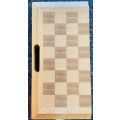 OAK WOOD FOLDING CHESS SET IN GREAT CONDITION