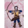 Retired 2003 Schleich World of Knights Archer (Blue) -Very good
