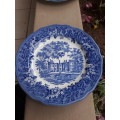 J & G MEAKIN VERY PRETTY BLUE & WHITE "MERRIE ENGLAND" SIDE PLATE FLORAL  ESTATE ETC