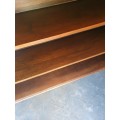 VINTAGE, BEAUTIFUL and STUNNING HEAVY LARGE and LONG SOLID OAK WOOD BOOKCASE