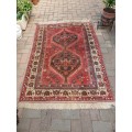 Beautiful Persian hand knotted tribal rug, geometric designs