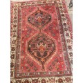 Beautiful Persian hand knotted tribal rug, geometric designs