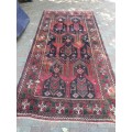 for Fanie Lovely hand knotted tribal persian rug bright colours with bird & Mehrab detail