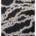 1 x Strand Electroplated Glass Beads, Star Shape. 9.5mm x 10mm x 5.5mm, hole 0.9mm (50 Beads)