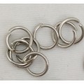 50 x Stainless Steel Jump Rings. 9mm x 1.2mm, inner diameter 7mm