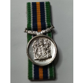 SADF - Miniature De Wet medal (In silver)