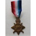 WW1 - 1914/15 Star Medal - named to B.H. Smith