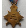 WW1 - 1914/15 Star Medal - named to B.H. Smith