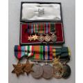 WW2 medal group - With both Officer`s & Other rank`s Efficiency medal