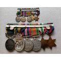 WW2 medal group - With both Officer`s & Other rank`s Efficiency medal