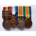 Boer War - QSA / WW1 medal group - KRRC (TALANA clasp)